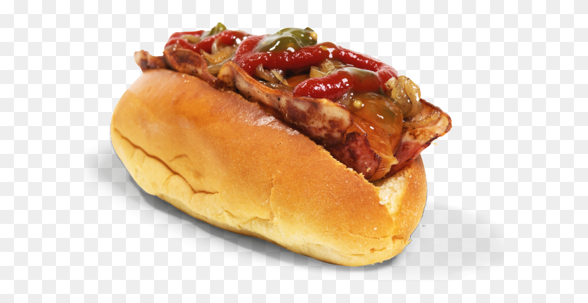 601x373 Deluxe Hotdog Johnny Burger Hotdog, Food, Bread, Hot Dog HD PNG Download