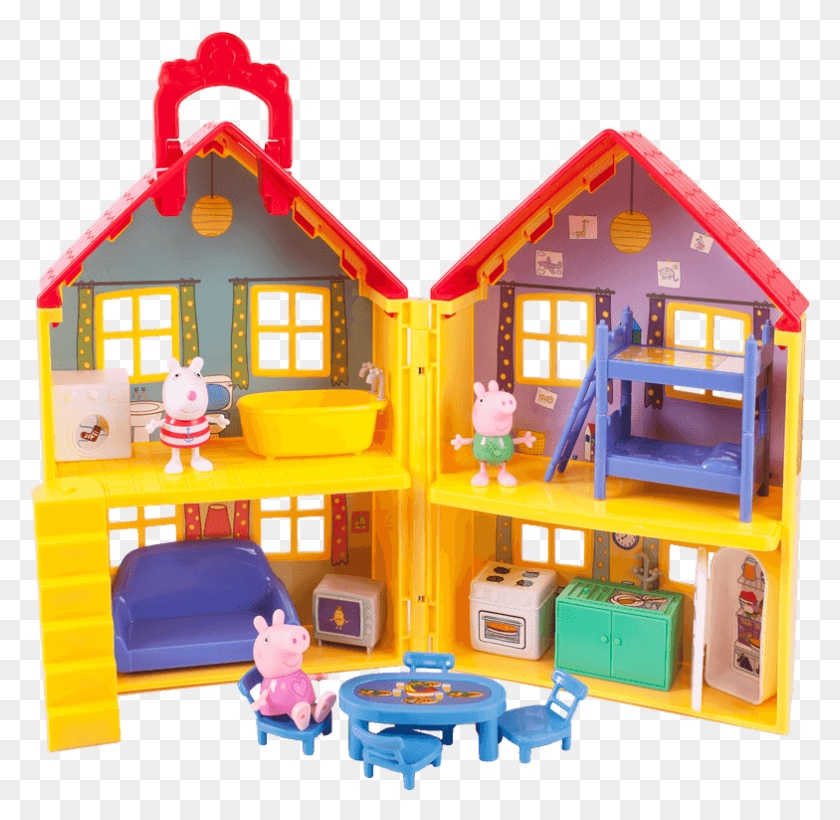 784x764 Deluxe House Playset Peppa House, Housing, Building, Toy HD PNG Download