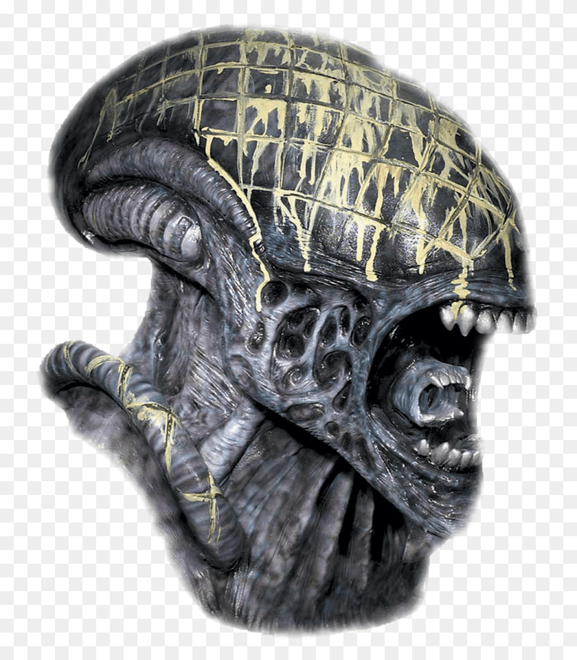 734x900 Deluxe Latex Alien Halloween Mask Aliens Vs Predator Mask, Clothing, Apparel, Crash Helmet HD PNG Download