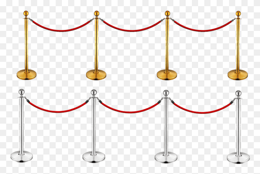827x534 Demarcation Gold Silver Red Rope Isolated Barrier, Premiere, Fashion, Chandelier HD PNG Download