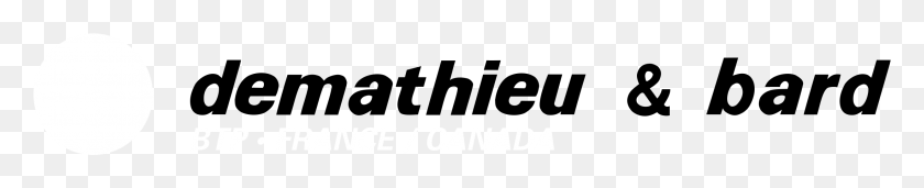 2195x315 Логотип Demathieu Amp Bard Черно-Белое Изображение Demathieu Et Bard, Алфавит, Текст, На Открытом Воздухе Hd Png Скачать