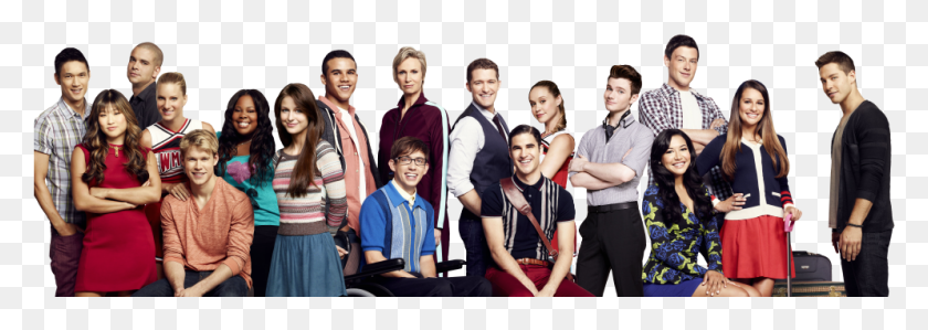995x305 Demi Lovato Cast Member Four Beatles Blake Jenner Mark Salling Actor Glee, Chair, Furniture, Person HD PNG Download