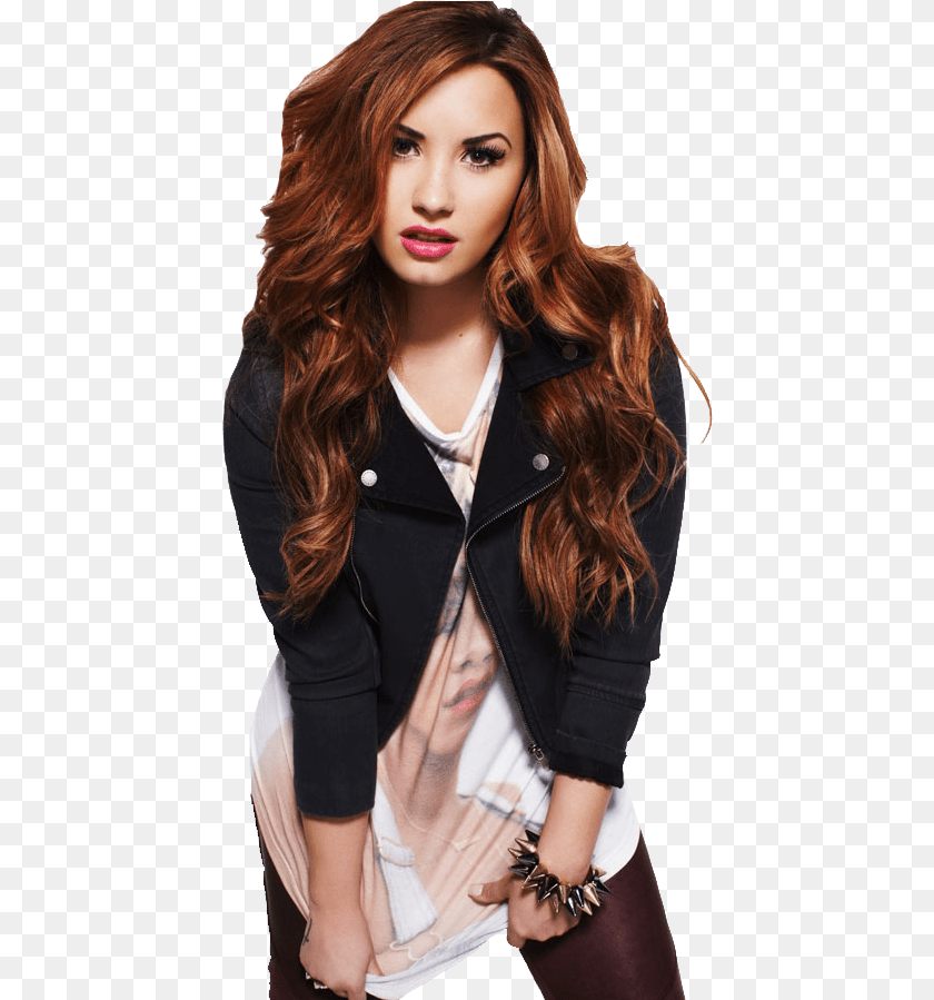 442x899 Demi Lovato Download Demi Lovato Redhead, Blazer, Clothing, Coat, Jacket Clipart PNG