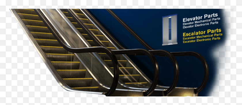 1068x421 Demo Slide Escalator Mockup, Handrail, Banister, Transportation HD PNG Download