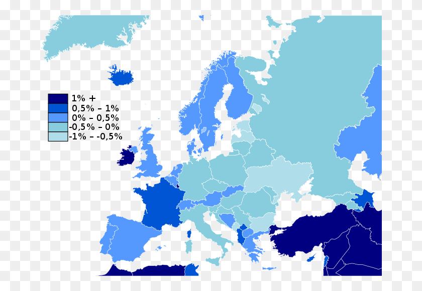 680x520 Demographics Of Europe Population Growth Europe Map, Diagram, Plot, Atlas HD PNG Download