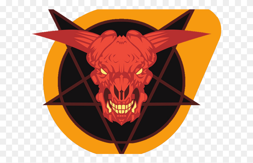 630x481 Demon Clipart Doom Doom, Symbol, Logo, Trademark HD PNG Download