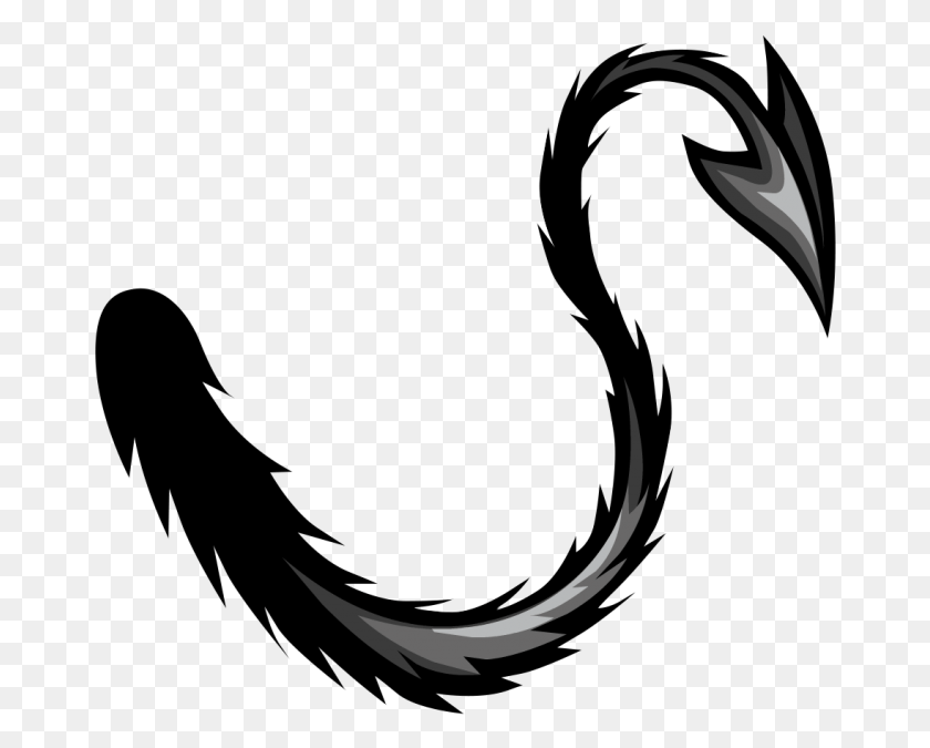 671x615 Demon Demontail Tail Freetoedit Demon Tail, Antler, Astronomy, Outer Space HD PNG Download