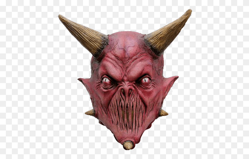 456x476 Demon Devil Oni Satan Lucifer Hell Mask, Skin, Alien, Person HD PNG Download