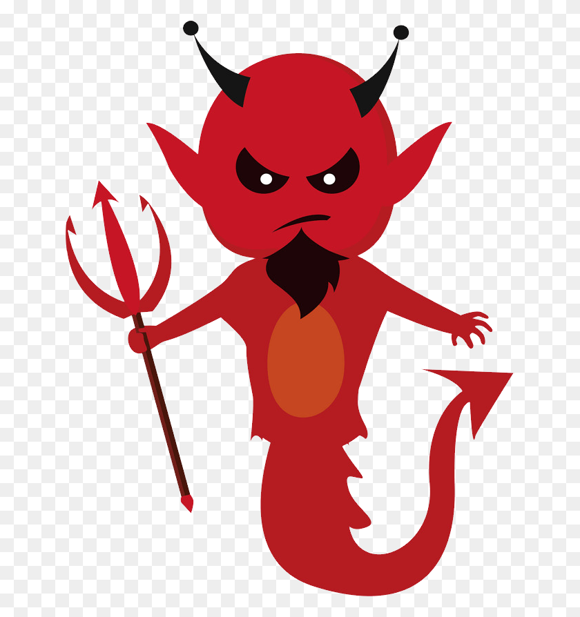 650x834 Demon Image With Devil Cartoon Transparent Background, Weapon, Weaponry, Symbol HD PNG Download