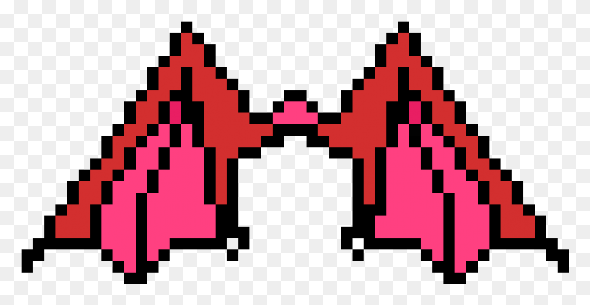 1153x553 Demon Wings Pixel Art Triangle, Pac Man, Minecraft, Parliament HD PNG Download