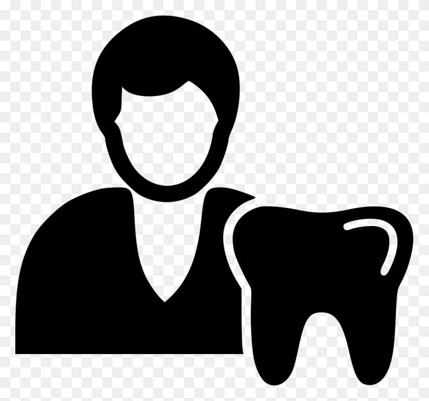 981x914 Dentist Icon Free Onlinewebfonts Com Black Icon Dentist, Stencil, Face HD PNG Download