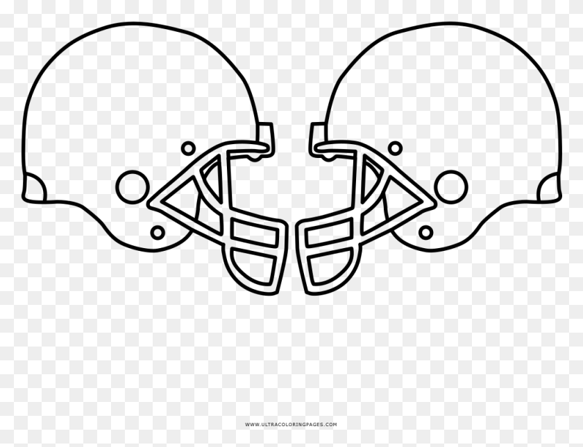 977x733 Denver Broncos Coloring Pages Football Helmet, Gray, World Of Warcraft HD PNG Download