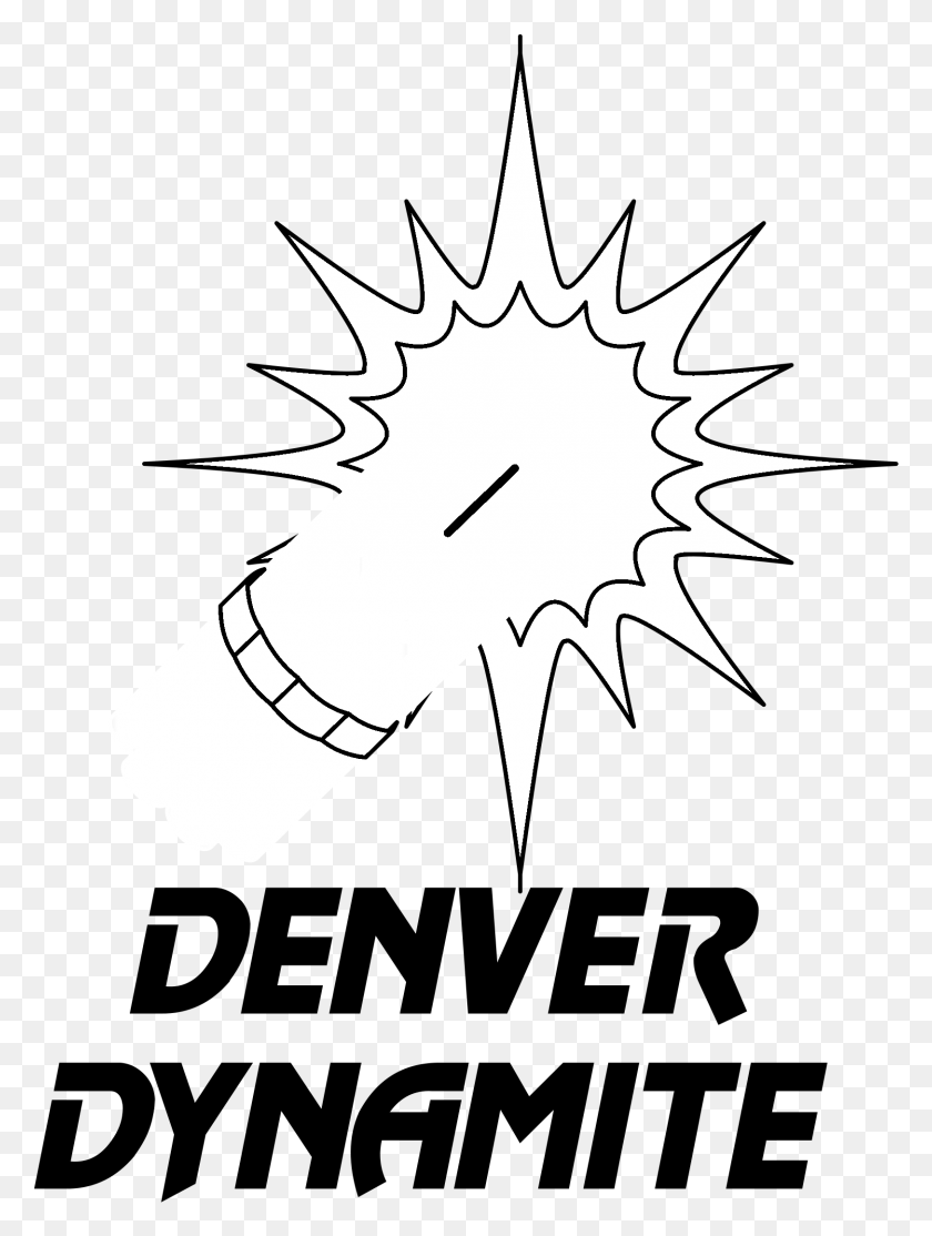 1623x2195 Descargar Png Denver Dynamite Logo Blanco Y Negro Denver Dynamite, Hoja, Planta, Árbol Hd Png