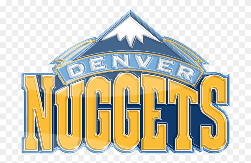 700x486 Descargar Png Denver Nuggets 3D Logo By Rico560 Denver Nuggets, Parque De Atracciones, Parque Temático, Comida Hd Png