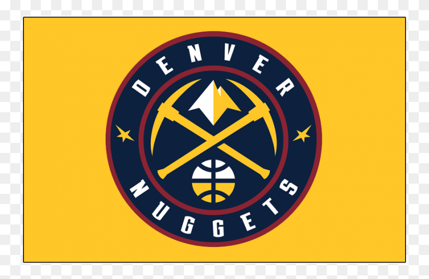 751x487 Descargar Png Logotipo De Denver Nuggets Pegatinas De Hierro Y Despegue Logotipo De Denver Nuggets 2018, Símbolo, Marca Registrada, Señal De Tráfico Hd Png