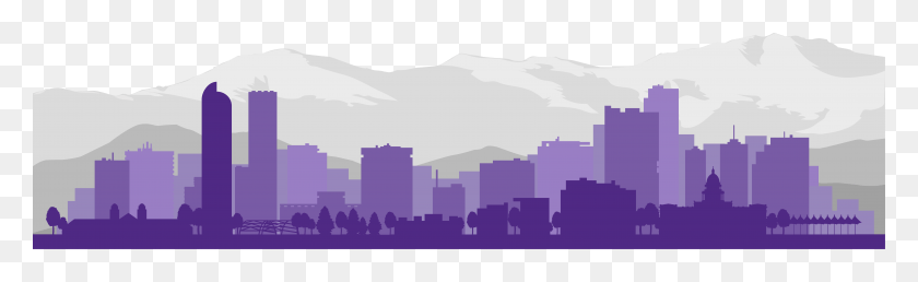 8557x2173 Denver Public Health Footer Image Skyline, Nature, Outdoors, Advertisement HD PNG Download
