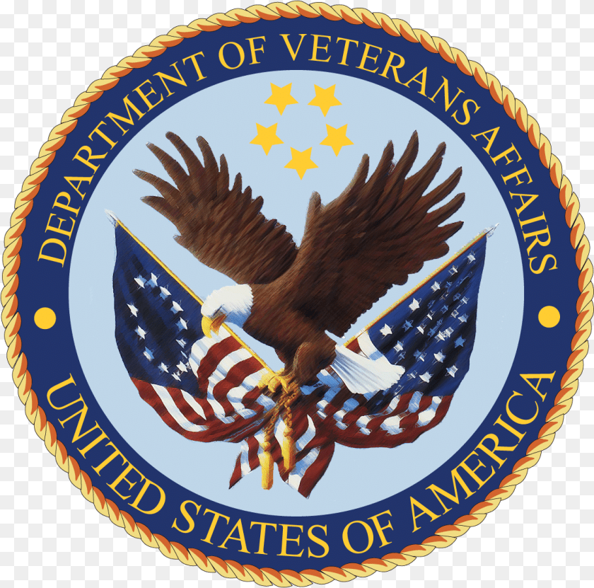 1155x1142 Department Of Veteran Affairs, Badge, Emblem, Logo, Symbol Sticker PNG