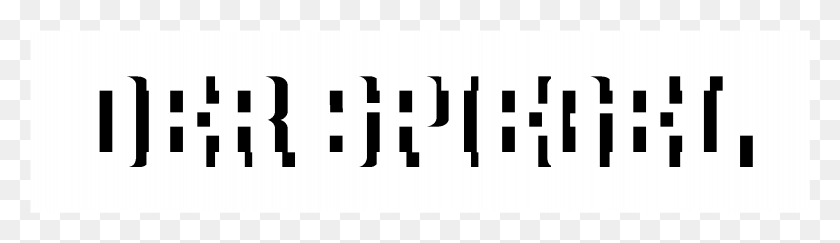 2331x549 Логотип Der Spiegel Черно-Белая Каллиграфия, Текст, Число, Символ Hd Png Скачать