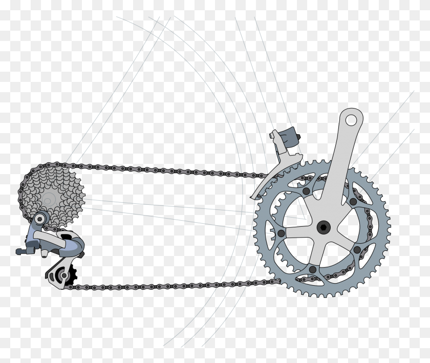 1926x1603 Derailleur Gears Wikipedia Bike Chain On Jockey Wheels, Bow, Arrow, Symbol HD PNG Download