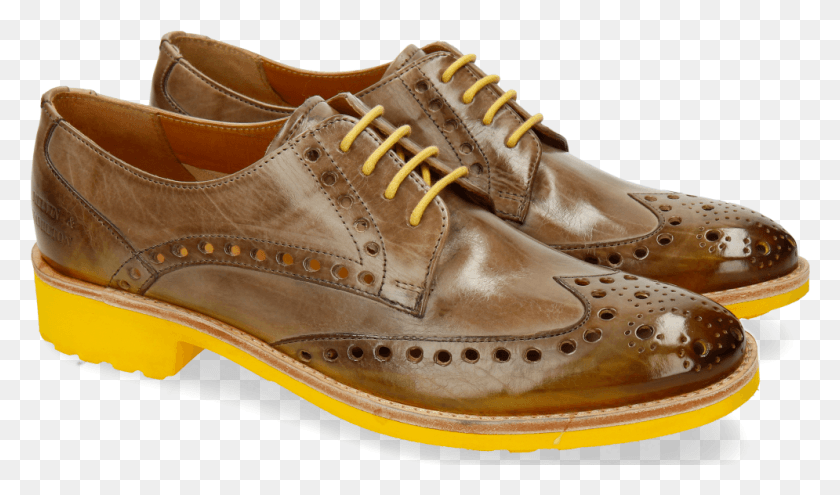 995x556 Derby Shoes Amelie 6 Light Grey Shade Yellow Suede, Shoe, Footwear, Clothing HD PNG Download