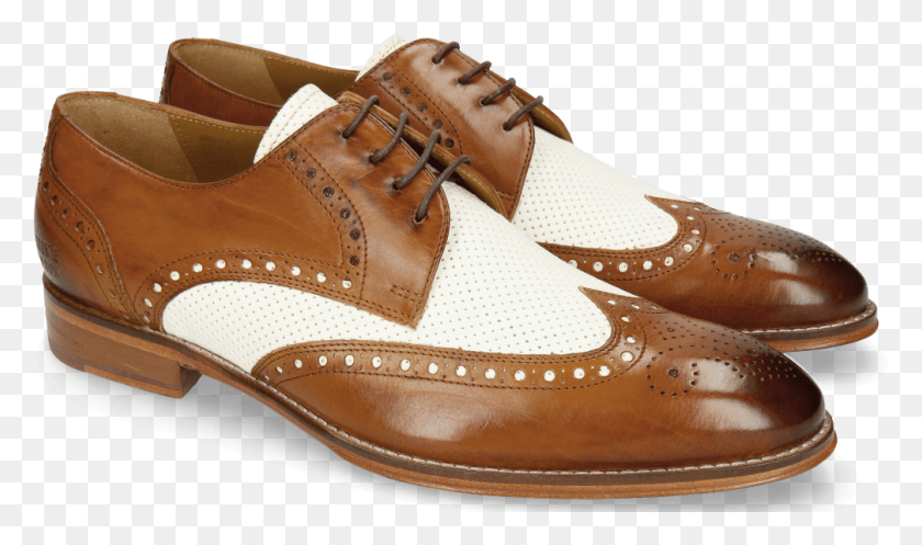1007x565 Derby Shoes Kane 5 Cognac Perfo White Leather, Clothing, Apparel, Shoe HD PNG Download