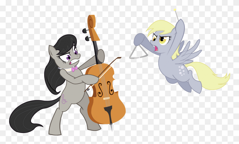 1563x898 Derpy Hooves Pony Horse Mammal Vertebrate Violin Family Octavia Pony, Musical Instrument, Musician, Cello HD PNG Download