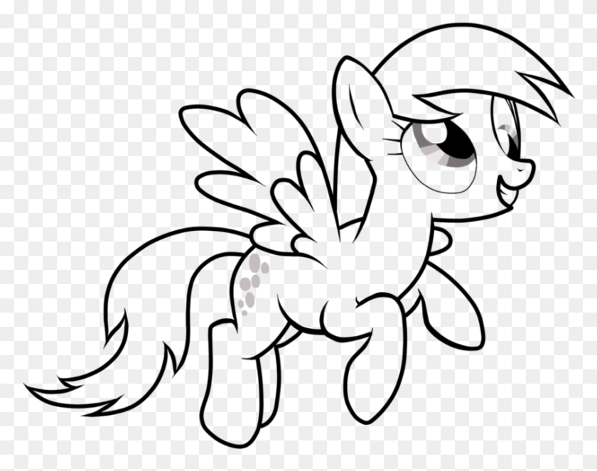 843x652 Derpy My Little Pony Coloring, Outdoors, Nature, Astronomy HD PNG Download