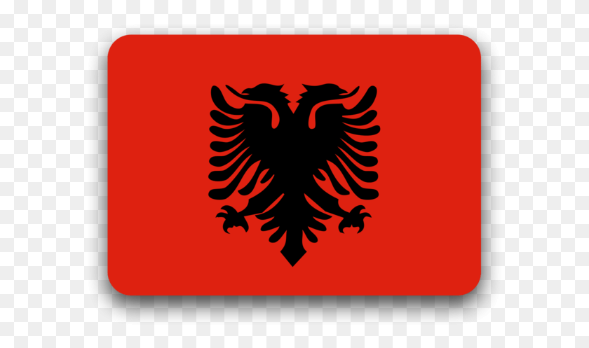 597x437 Descarga Bandera De Albania, Emblema, Símbolo Hd Png