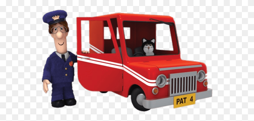 568x342 Descargar El Cartero Pat And Van, Transporte, Vehículo, Camión De Bomberos Hd Png