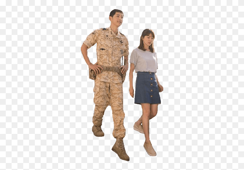 285x524 Descendants Of The Sun, Person, Skirt, Clothing HD PNG Download