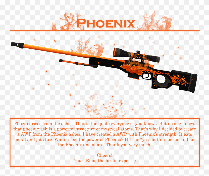 778x646 Description Ak 47 Phoenix Csgo, Advertisement, Poster, Flyer HD PNG Download