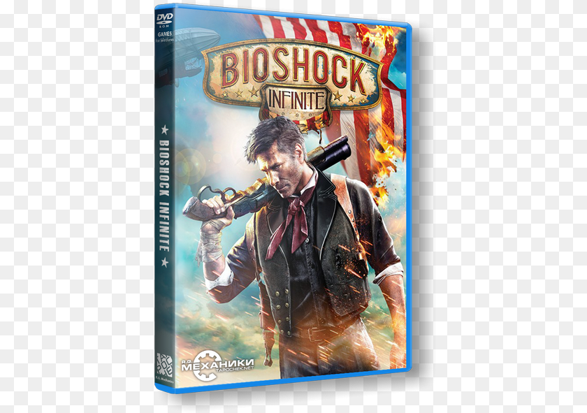 Description Bioshock Infinite Box Art, Man, Adult, Person, Male Transparent PNG