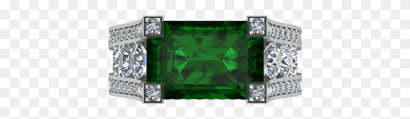 402x184 Description Engagement Ring, Emerald, Gemstone, Jewelry HD PNG Download