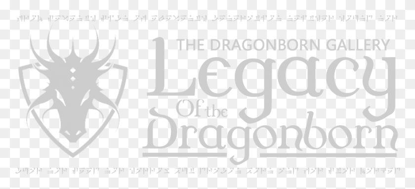881x365 Descargar Png The Elder Scrolls V Skyrim Dragonborn, Texto, Alfabeto, Etiqueta Hd Png