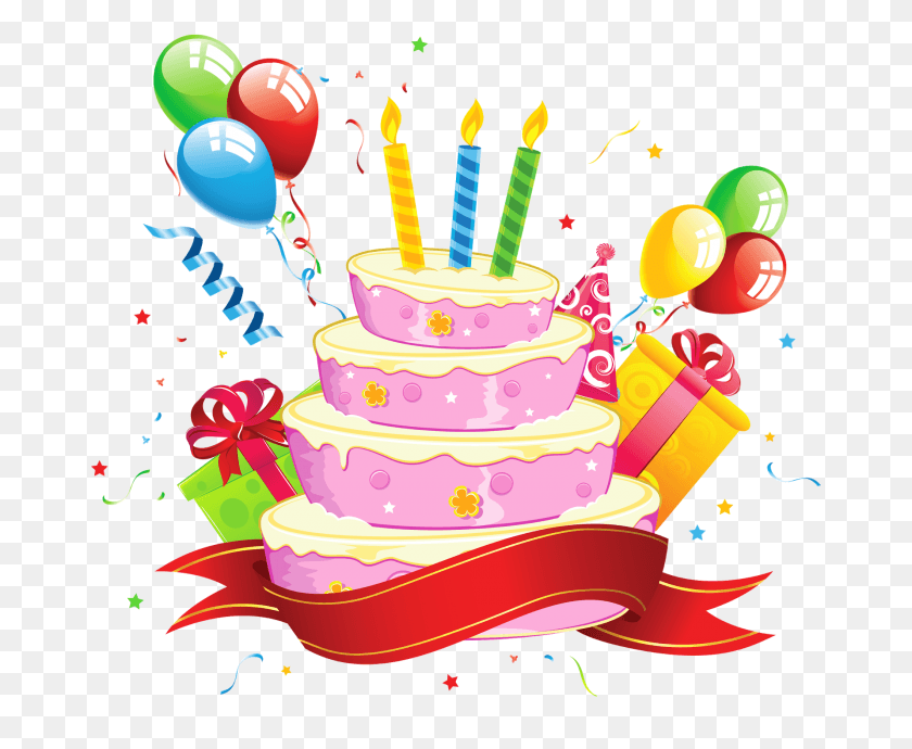 673x630 Desenho De Bolo De Aniversrio Transparent Background Birthday Cake Clip Art, Cake, Dessert, Food HD PNG Download