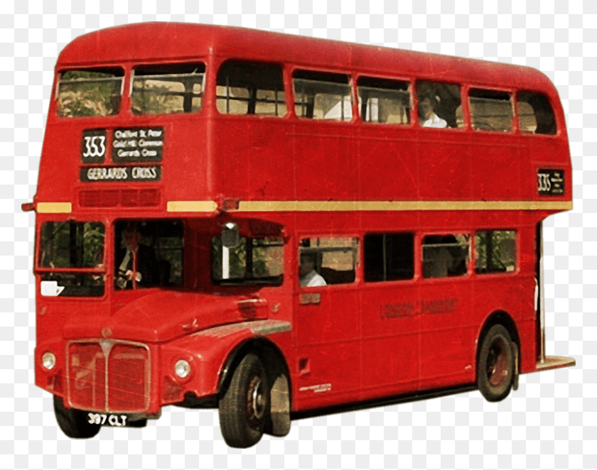 800x618 Desert Bush With Red Flowers Double Decker Bus, Vehicle, Transportation, Double Decker Bus HD PNG Download