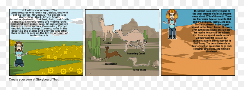 1145x368 Desert Cartoon, Mammal, Animal, Antelope HD PNG Download
