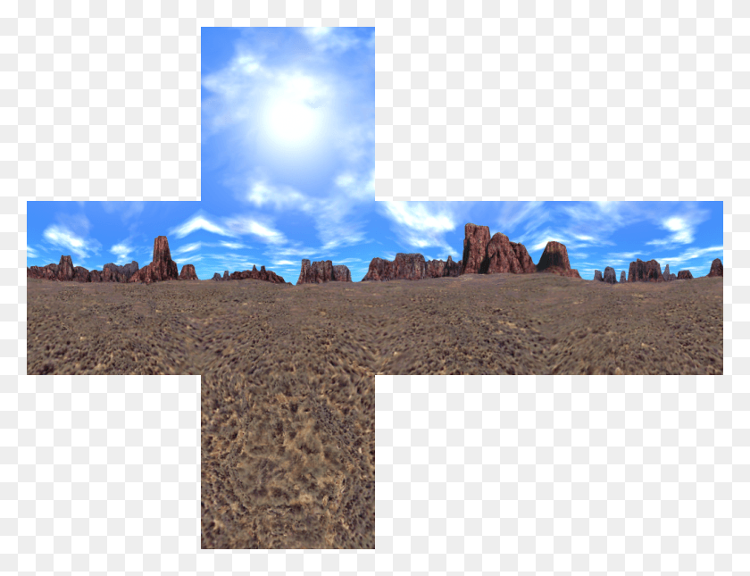 1024x768 Desert Desert Skybox, Nature, Outdoors, Soil HD PNG Download