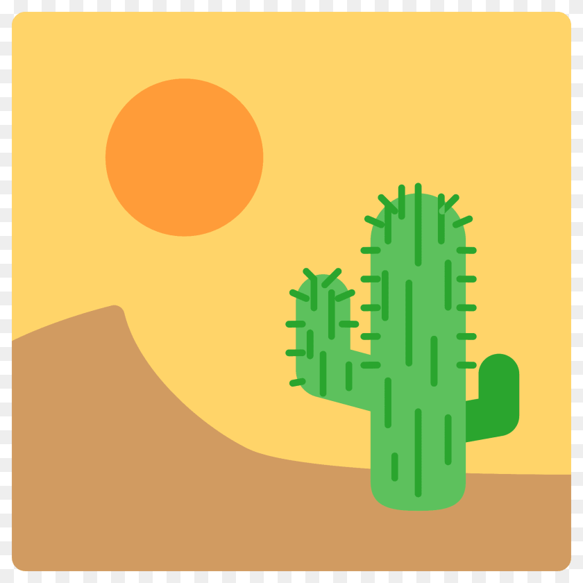 1920x1920 Desert Emoji Clipart, Cactus, Plant Sticker PNG