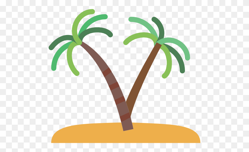 512x512 Desert Icon, Palm Tree, Plant, Tree, Smoke Pipe PNG