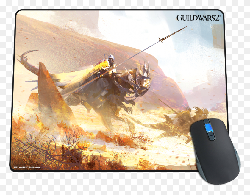894x683 Desert Raptors Mousepad Guild Wars 2 Path Of Fire, Mouse, Hardware, Computer HD PNG Download