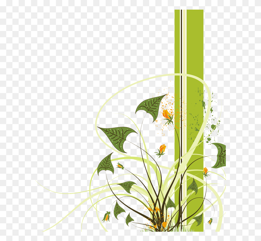 614x717 Descargar Png / Diseño Gráfico, Diseño Floral Hd Png