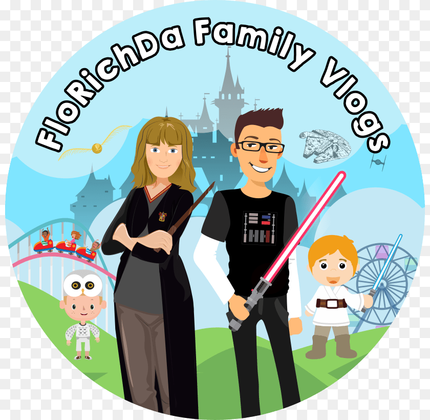 820x820 Design And Illustration Of Logo An Banner For Florichda Family Vlogs, Person, People, Woman, Female PNG