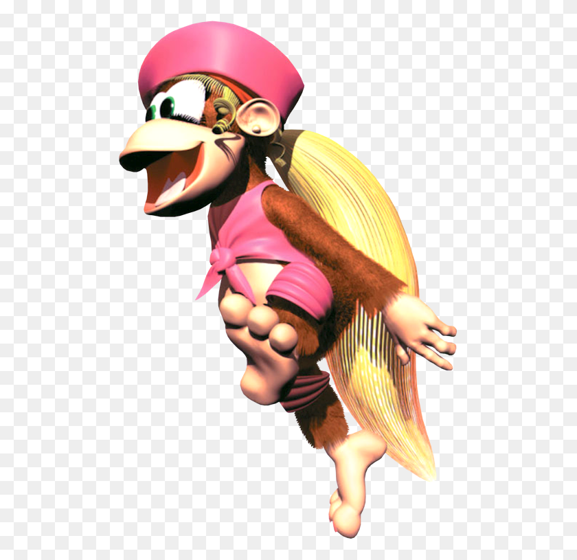 494x755 Design Is Pretty Solid But I Don39t Understand Donkey Kong Country 3 Dixie Kong, Figurine, Person, Human HD PNG Download