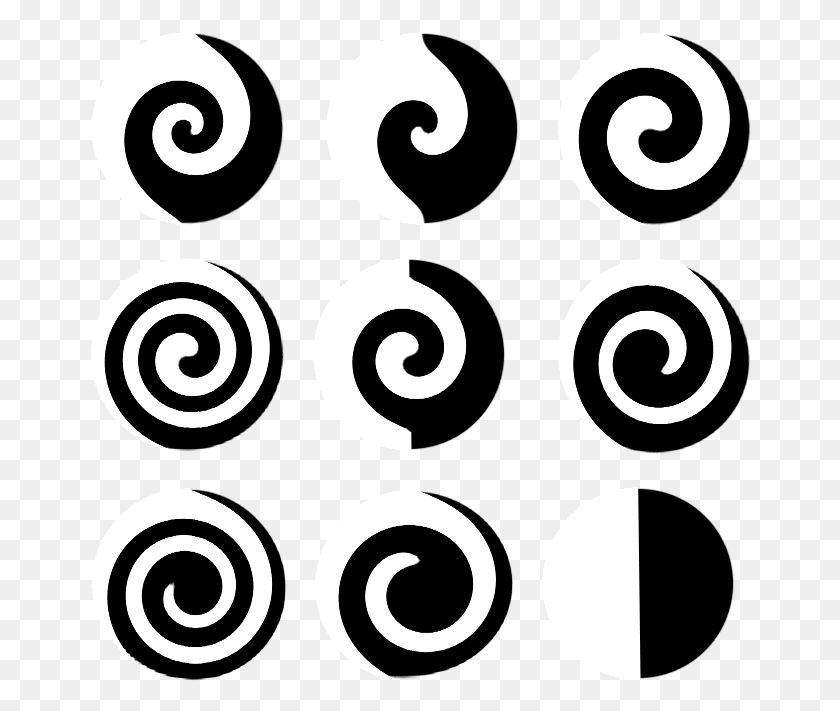 663x651 Design Swirls By Tigers Stock On Clipart Library Circle, Spiral, Pattern, Stencil HD PNG Download
