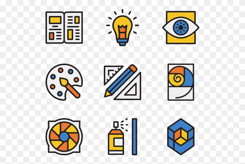 529x505 Design Tools Project Flat Icon, Pac Man, Graphics HD PNG Download