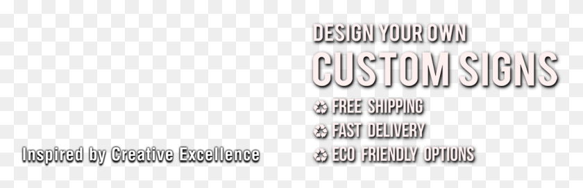 1108x301 Design Your Own Custom Signs Paper, Text, Alphabet, Word Descargar Hd Png