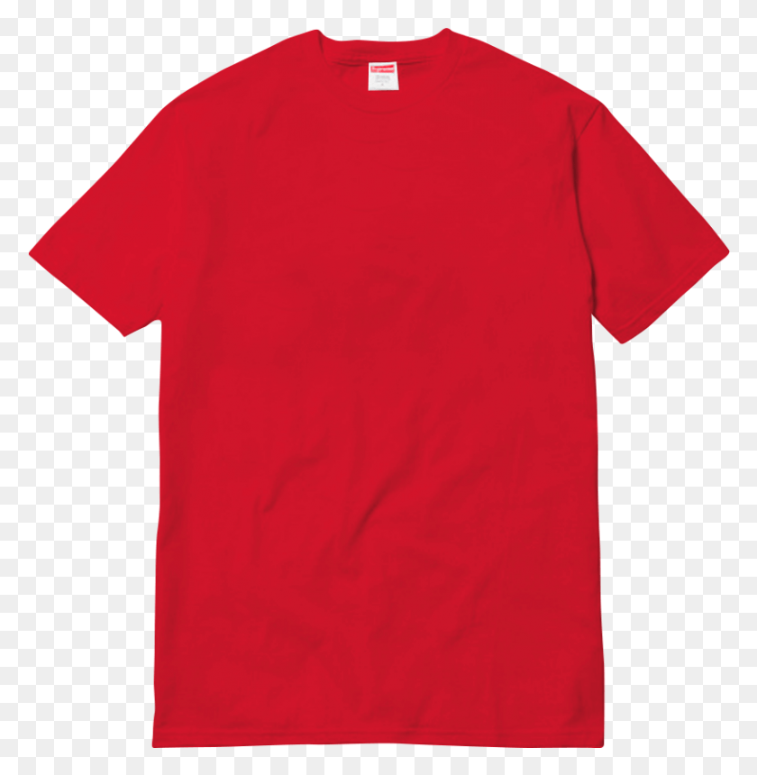 815x836 Design Your Own Supreme Milan Opening Tee Mens Red Tshirt, Clothing, Apparel, Sleeve HD PNG Download