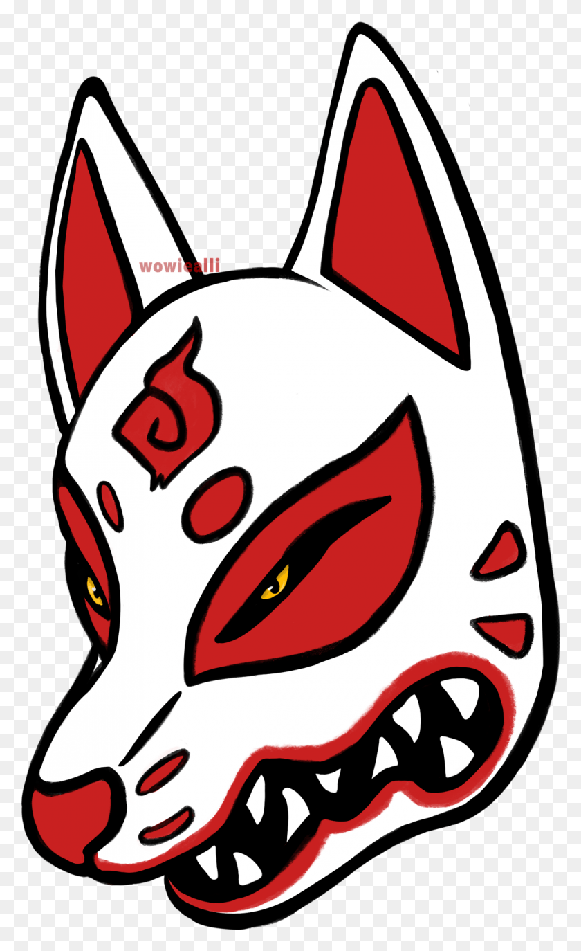 1110x1871 Designed A Sticker For A Mustang I Plan On Getting Japanese Fox Mask Transparent, Text, Graphics HD PNG Download