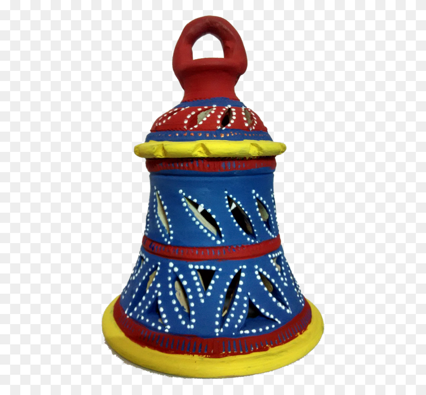 440x720 Designer Earthen Medium Bell Lantern Handmade Bottle, Jar, Pottery, Birthday Cake HD PNG Download